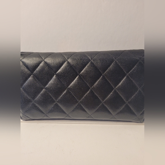 Chanel Lambskin Leather Black Long Wallet - Picture 3 of 4